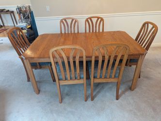 Oak Dining Room Set