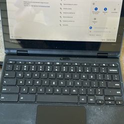 Lenovo Touchscreen Tablet With Keyboard 