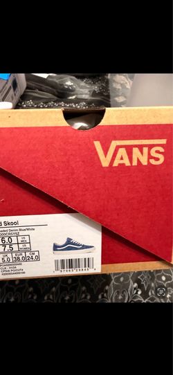Vans old blue/wht/denim, 6Y