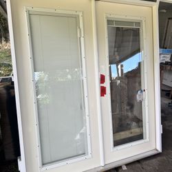 Double French Door, Mini-Blinds, Low-E