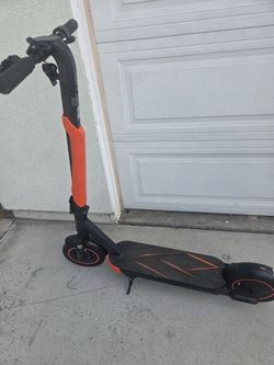 Electric Scooter Black and Orange