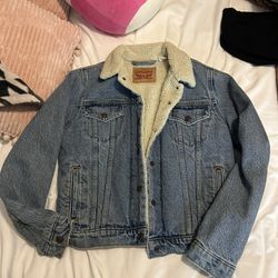 Denim Women Sherpa Levi's Jacket 