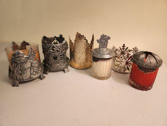 Yankee Candle and Bath and Body Works candle holders and toppers