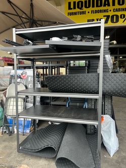 Husky 5-tier metal storage rack L 48” , H 72”