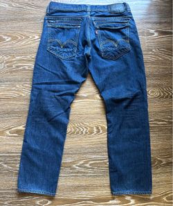 Levi's 511 Dark Wash Denim Slim Fit Men's Jeans Multi-Pocket Zipper Size 36x30