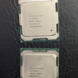 Intel Xeon E45-2630V4 CPUs (Two Available)
