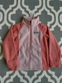 Columbia Girls Kids Toddler Fleece Jacket Size XXS 4-5 Years