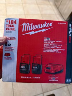 Milwaukee M12 Kit & Charger With 2 (2.0) Batteries