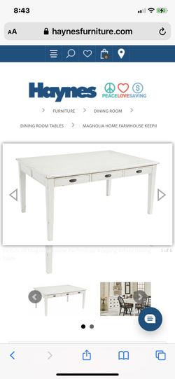 White Magnolia Table 