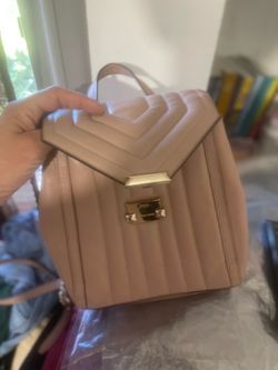 Michael Kors Blush Pink Quilted Leather Backpack