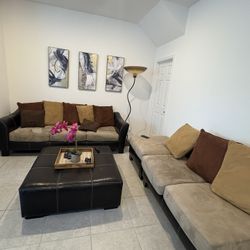 Couch Set With Ottoman