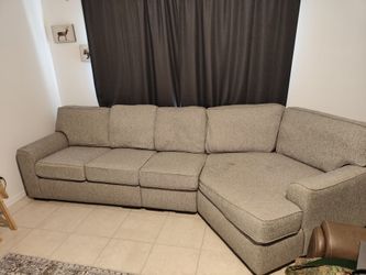 3-Piece Sectional Sofa with Chaise – Blue Gray