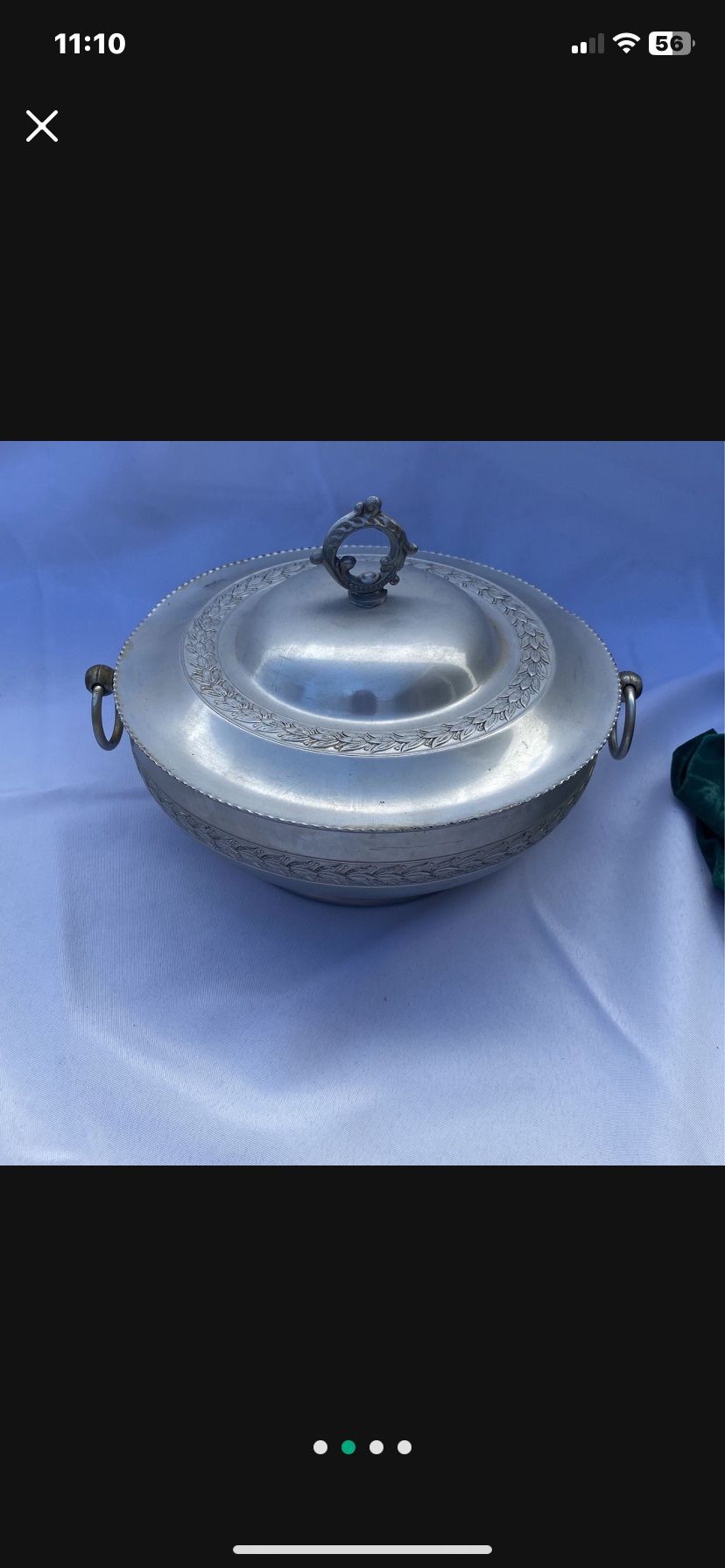 Vintage Aluminum Soup Tureen With Lid