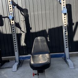 Fitness Gear Olympic Bench Press And Squat Setup