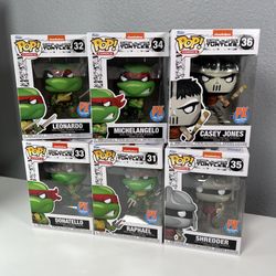 TMNT Funko Pop Comics Complete Set
