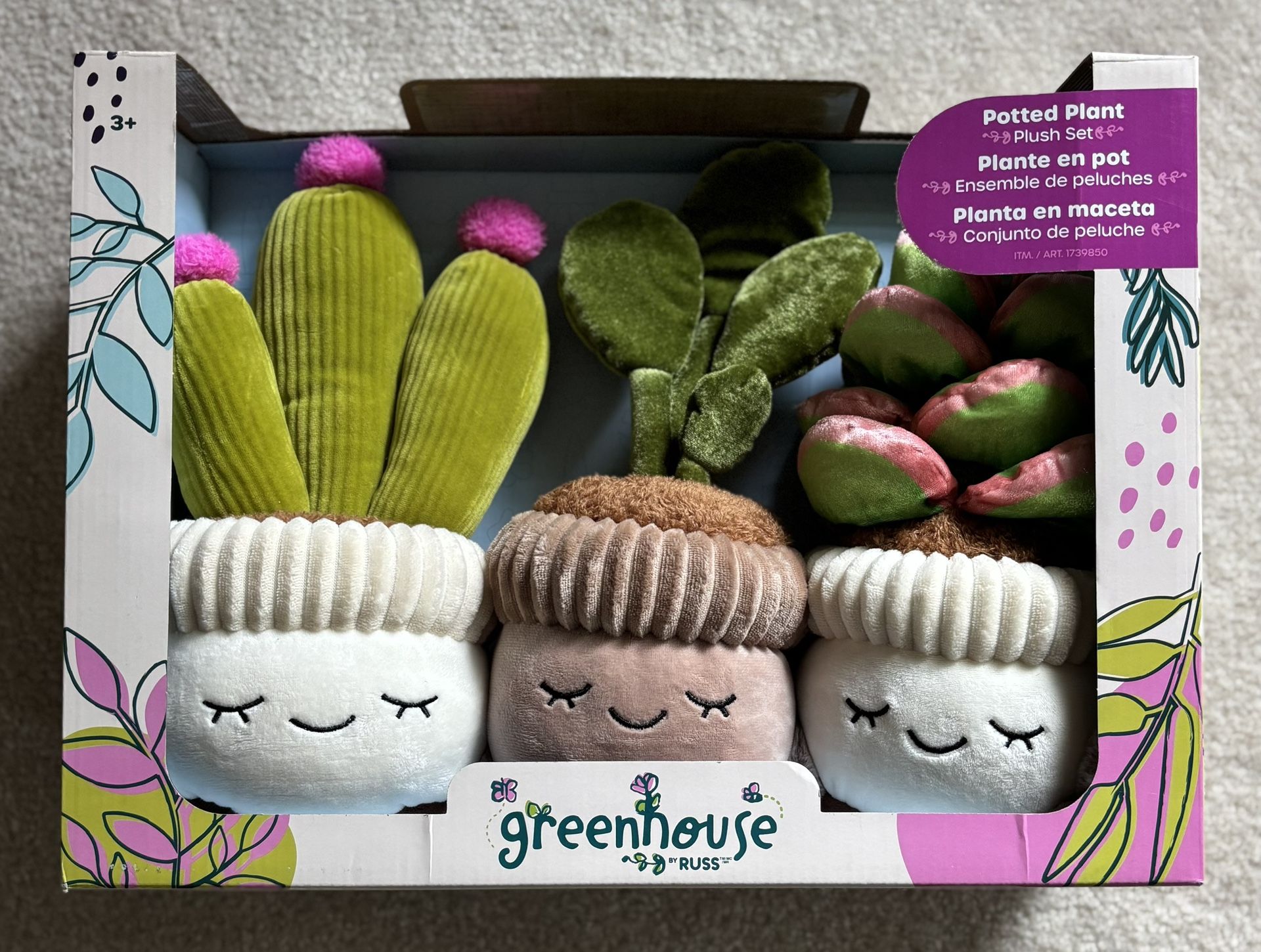 Potted Plant Plush Set
