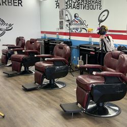 Barber Chairs 3 Chairs Left