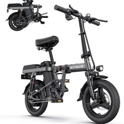 Wholesale ENGWE T14 Folding Electric Bikes for Adults Teens 350W 19.2MPH 14" Fat Tire Mini Ebike Urban City Commuter Electric Bicycles 48V10AH Removab