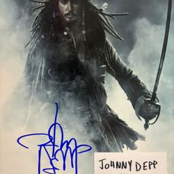 JOHNNY DEPP ORIGINAL HAND SIGNED AUTOGRAPHED 8x10 PHOTO w/COA 
