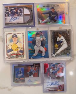 Dodgers Insert Lot Shohei Ohtani Smith Rushing Tucker Sheenan Sasaki Autos RC SP
