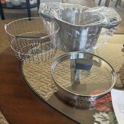 Kuhn Rikon 4-quart S/S Straining Stock Pot w/ Steamer Basket