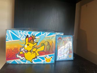 Pokémon 2026 Worlds Celebration Pikachu Deck Box And Sleeves Sealed!