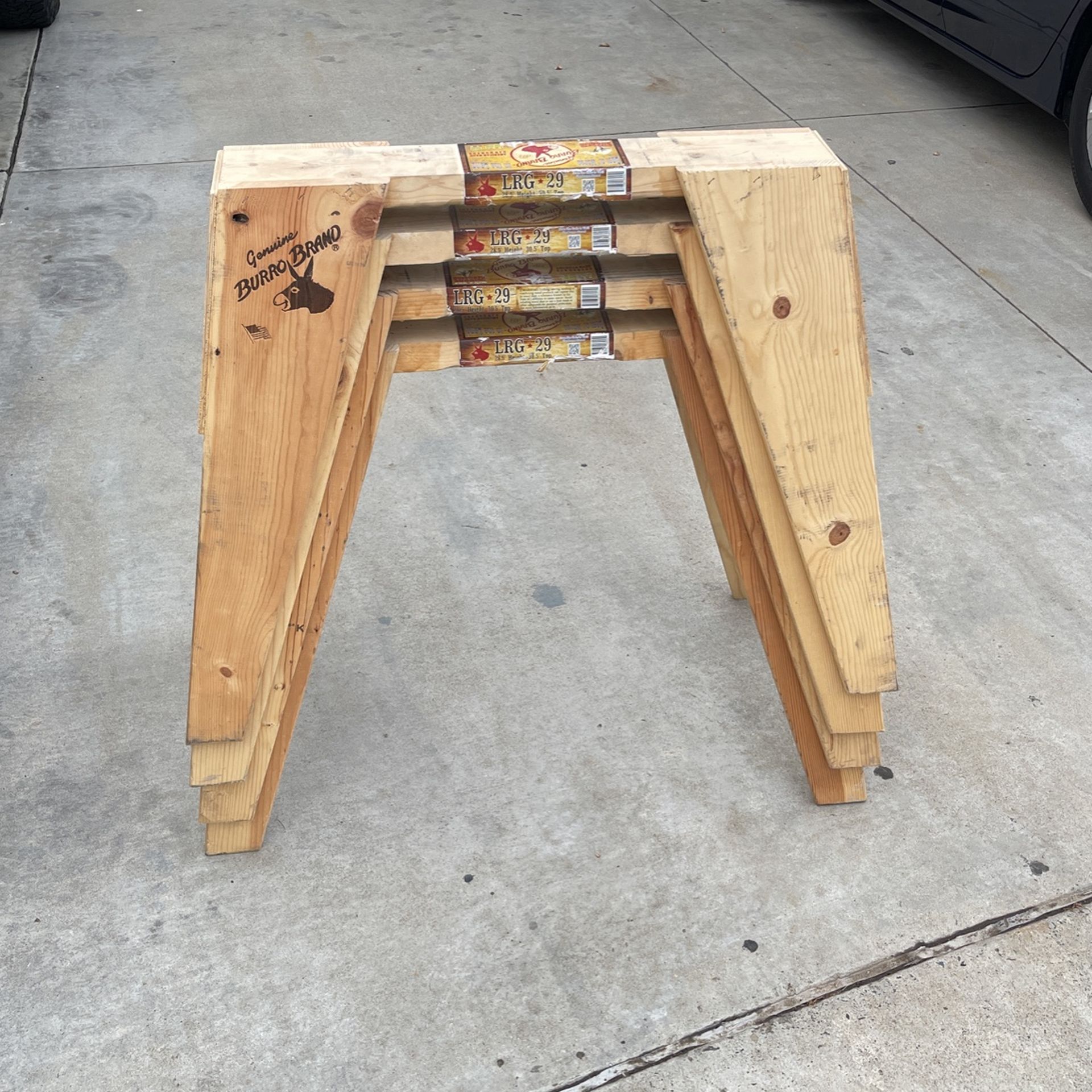 Genuine Burro Brand Saw Horses