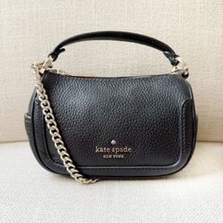 Kate Spade pebbled leather micro mini crossbody