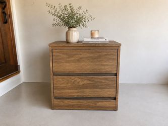 2-Drawer Wood Nightstand