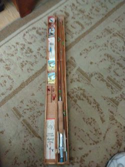 Vintage Japanese Fly Fishing Rod With Wood Case for Sale in
