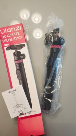 ULANZI 0.01s Auto Pop Open Phone Tripod with Remote, MT44B 59'' Selfie Stick Tripod w Dual Mount for Phone & Camera for Vlog/Live, Cell Phone Stand 36