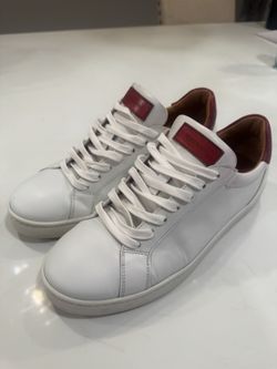 Magnanni Men's Elonso Lo Contrast-Trim Low-Top Sneakers Size 8 1/2