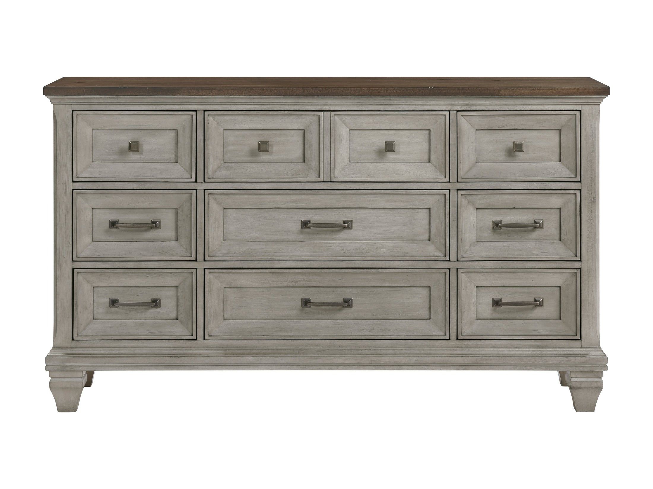 Renton Brown/Antique Gray Dresser