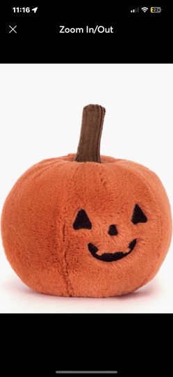 NWT! Jellycat Jack o’ lantern.