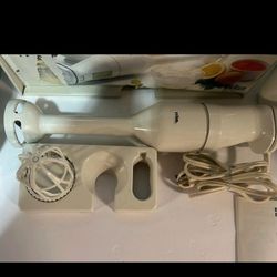 Braun MR72 Multipractic De luxe Hand Blender w/ Accessories , Like New, Made In Spain 
