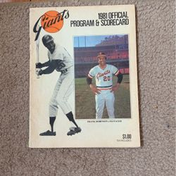 1981 Giants Program & Scorecard