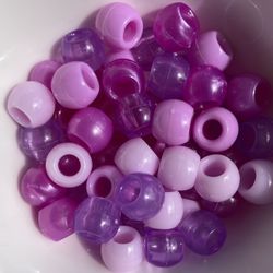 Shades Purple Mix Pony Beads