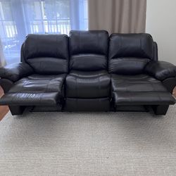 Leather Sofa/Couch Chocolate 