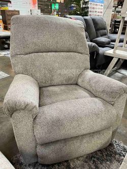 ROCKER RECLINER, GLIDER BEIGE COLOR - [NEW] [EASY CARE FABRIC]