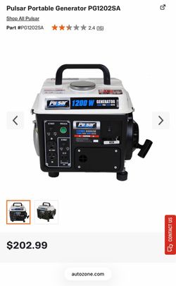 Pulsar PG1202SA 1200W Portable Generator