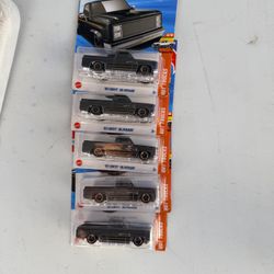 Hot Wheels Chevy truck lot