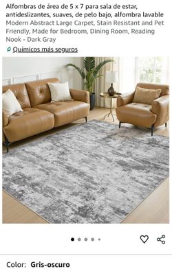 Alfombras de área de 5 x 7 para sala de estar
antideslizantes, suaves, de pelo bajo, alfombra lavable
Modern Abstract Large Carpet, Stain Resistant an