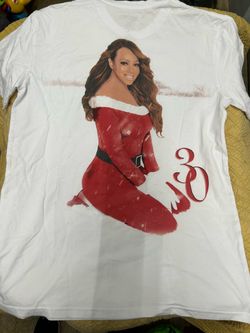 Mariah Carey Merry Christmas 30th Anniversary Tee T-Shirt Large