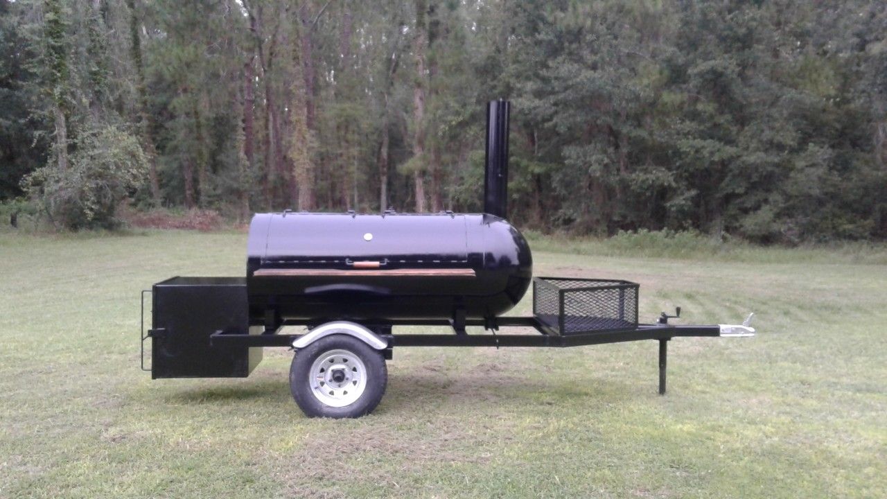 Smoker bbq grill trailer