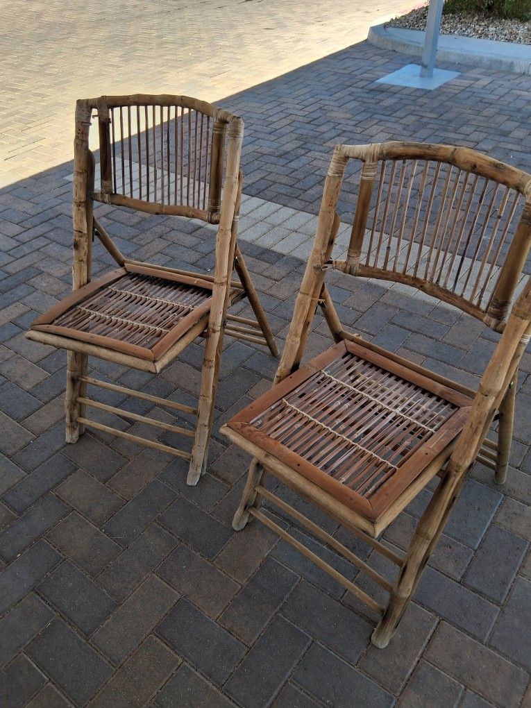 Bamboo Folding Chairs
