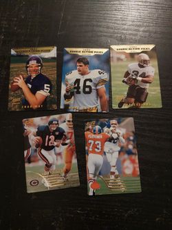 1995 Action Packed Rookie and Stars football cards
