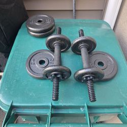 Adjustable Iron Weights Dumbells 
