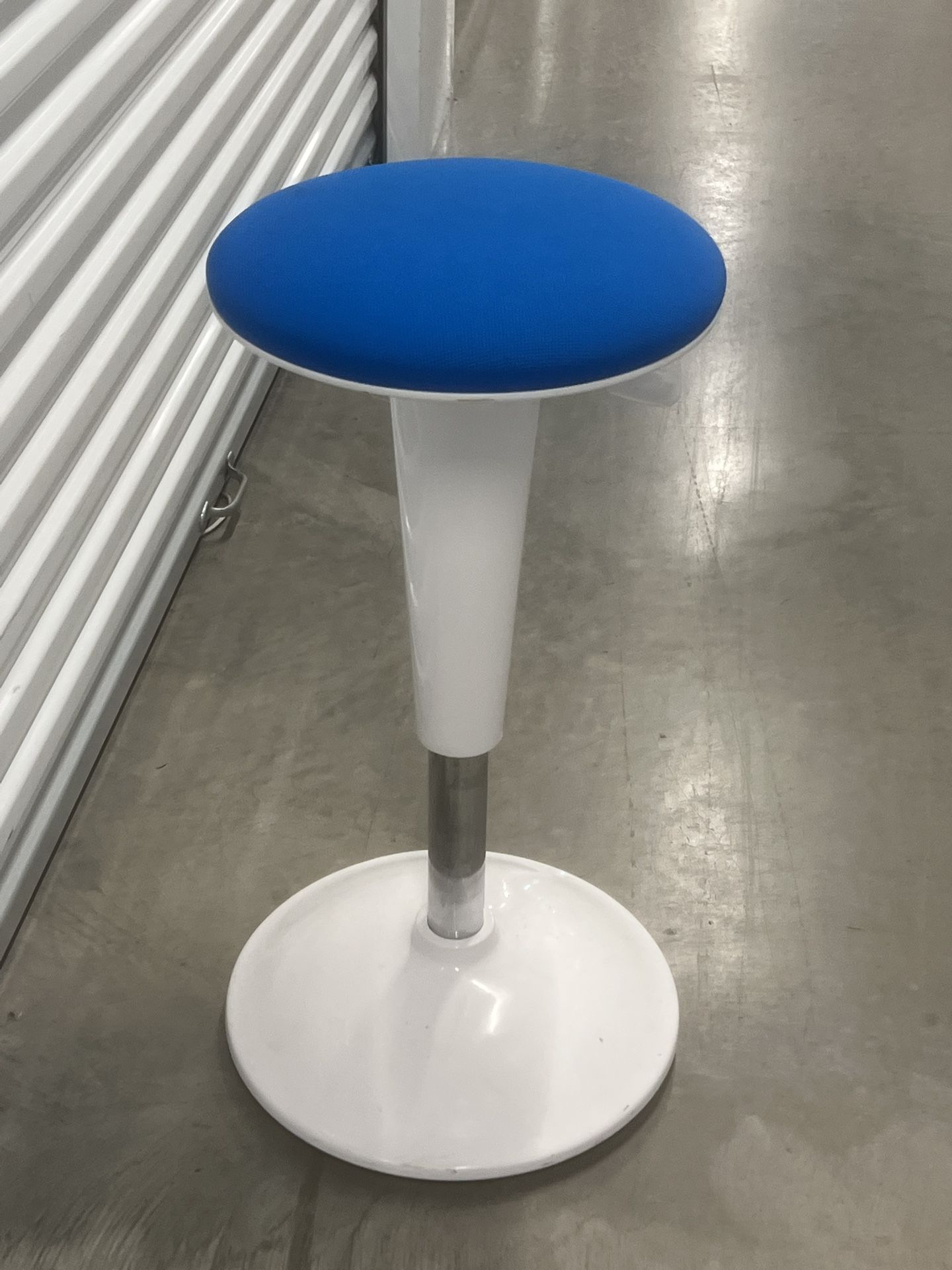 Brenton Studio® Jaffin Fabric Active Stool, Blue/White. Great condition and works great. Pickup below 31705 SR-54 Wesley Chapel, FL 33545 storage m