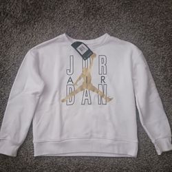 Brand New Air Jordan Sweatshirt Girl's Size Large 