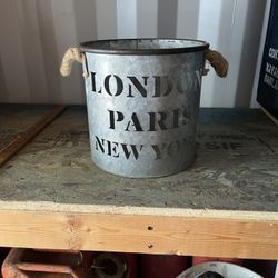 Galvanized Barrel With Distinctive Cut Out 